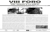 Periodico VIII Foro Territorio, Cultura y Turismo “Del Arado a la Paila”