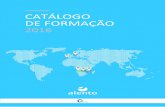 CATÁLOGO DE FORMAÇÃO 2016