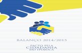 Pacto Pela Cidadania do Ipojuca - Balanço 2014 / 2015