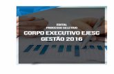 Edital do Processo Seletivo EJESC 2016