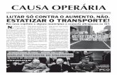 Suplemento do Jornal Causa Operária nº133