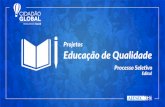 Edital Projetos ODS 4. Educação de Qualidade