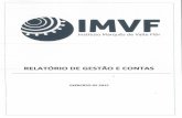 Relatório de Gestão e Contas do IMVF 2015
