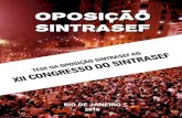 Oposição Sintrasef - Tese ao ConSintrasef 2016