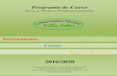 Programa de cursos CMV Oficial e Livre 2016 e 2020