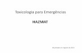 Toxicologia para Emergências HAZMAT