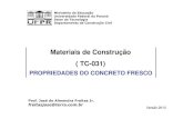 TC031 Propriedades concreto fresco