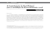 A Contribuição de Karl Polanyi para a sociologia do ...