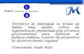 Territórios de Identidade no Estado da Bahia: uma análise crítica da ...