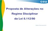 Proposta de Alterações no Regime Disciplinar da Lei 8.112/90