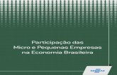Participação das Micro e Pequenas Empresas na Economia Brasileira