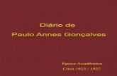 Diário de Paulo Annes Gonçalves Paulo Annes Gonçalves