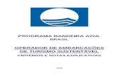 PROGRAMA BANDEIRA AZUL OPERADOR DE EMBARCAÇÕES ...