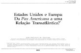 Fstados Unidos e Europa: Rela~o Transaflânticaf