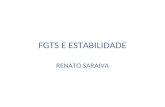 FGTS Estabilidade - Renato Saraiva