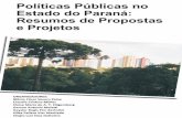 Políticas Públicas no Estado do Paraná: Resumos de Propostas e ...