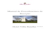 Manual de Procedimentos de Receção Hotel Villa Batalha ****