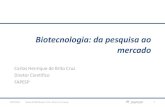 Biotecnologia: da pesquisa ao mercado