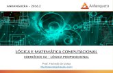 Lógica e Matemática Computacional - Exercícios 02