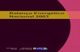 Balanço Energético Nacional 2003