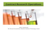 Contract research operation