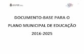 documento-base para o plano municipal de educação 2016-2025