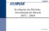 Evolução da Divisão Territorial do Brasil 1872