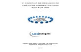 3º caderno de resumos de práticas administrativas padi fvr 2014