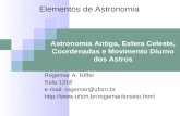 Astronomia Antiga, Esfera Celeste, Coordenadas e Movimento ...
