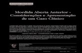 Mordida Aberta Anterior - Considerações e Apresentação de um ...