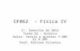 CF062 - Física IV