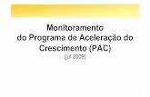 Monitoramento do Programa de Aceleração do Crescimento (PAC)