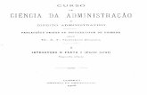 Curso de Ciéncia da Administração e Direito Administrativo - Vol. 1