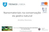 Os Nanomateriais na conservação da pedra natural