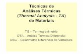 Técnicas de Análises Térmicas (Thermal Analysis - TA) de Materiais