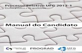 Manual do candidato da UFG 2013