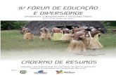 IV FÓRUM DE EDUCAÇÃO E DIVERSIDADE CADERNO DE ...
