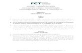 Regulamento de Bolsas de Investigação da FCT