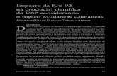 Impacto da Rio-92 na produção científica da USP considerando o ...