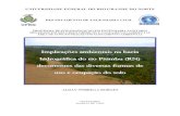 Implicações ambientais na bacia hidrográfica do rio Pitimbu (RN ...
