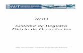 RDO Sistema de Registro Diário de Ocorrências