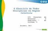 Palestra 13: O Exercício do Poder Disciplinar no Regime Celetista