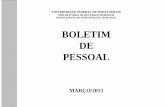 BOLETIM DE PESSOAL