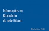 Registro de Informações no Blockchain da rede Bitcoin