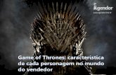 Game of Thrones: característica de cada personagem no mundo do vendedor