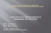 CIRCUITO RLC RESSONÂNCIA E DIAGRAMA DE FASORES