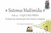 Sistemas Multimídia - Aula 03 - O que é Multimídia (Evolução da comunicação entre homem e máquina)