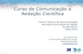 Aula 5 - Curso de Comunicação e Redação Científica
