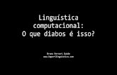 Linguística computacional - Tech Week
