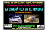 CINEMÁTICA EN EL TRAUMA SEGUNDA PARTE PROF. DR. LUIS DEL RIO DIEZ